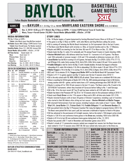 Basketball Game Notes Basketballgame 1 — Oral Roberts Game Notes