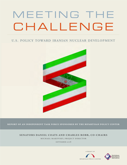 Policy Toward Iranian Nuclear Development