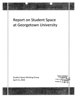 Report on Student Space at Georgetown University