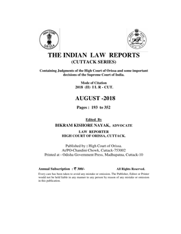 The Indian Law Reports