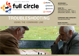 Full Circle Magazine Is Not Affiliate1d with Or Endorsed by Canonical Ltd