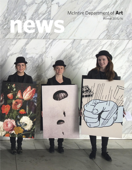 Mcintire Department of Art News Winter 2015/16 from the Chair