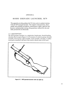 40-Mm Grenade Launcher, M79