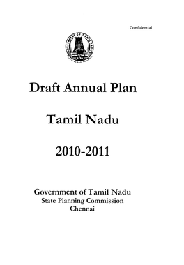 Draft Annual Plan Tamil Nadu