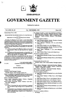 1A Government Gazette