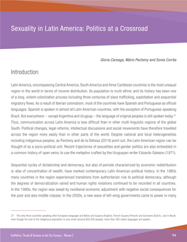 Sexuality in Latin America: Politics at a Crossroad