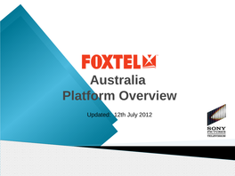 Australia Platform Overview