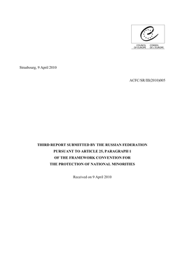 005 Third Report Submitted by the Russian Federation