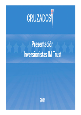 Presentación Inversionistas IM Trust
