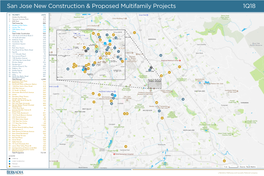 San Jose New Construction & Proposed Multifamily Projects 1Q18