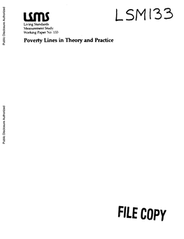 Poverty Lines in Theory and Practice