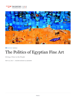 The Politics of Egyptian Fine Art