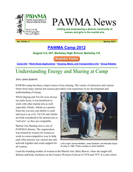 PAWMA News Uniting and Empowering a Diverse Community of Women and Girls in the Martial Arts