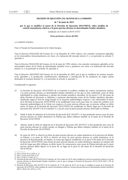 (UE) 2019/950 DE LA COMISIÓN De 7 De Junio De 2019 Por La