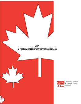 CFIS: a Foreign Intelligence Service for Canada