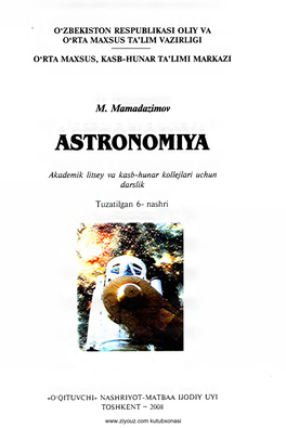 Astronomiya (M.Mamadazimov)