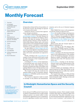 Monthly Forecast