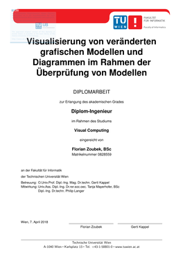 Visualization of Evolving Graphical Models and Diagrams in the Context of Model Review