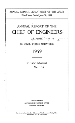 Annual Report of the Chief of Engineers, U.S. Army on Civil