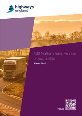 A66 Northern Trans-Pennine Project Update Winter 2020
