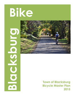 Town of Blacksburg Bicycle Master Plan 2015