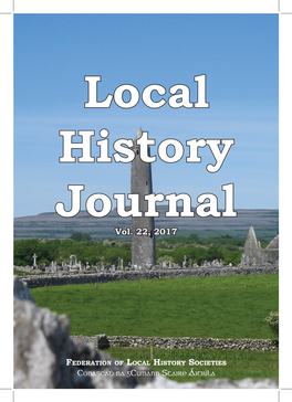 Local History Journal Articles 2017.Indb