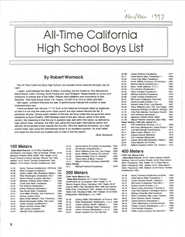 All-Time California High School Boys List
