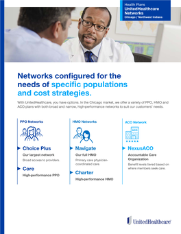 Needs of Specific Populations and Cost Strategies. with Unitedhealthcare, You Have Options