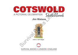 COTSWOLD a PICTORIAL CELEBRATION Sketchbook Jim Watson Limited