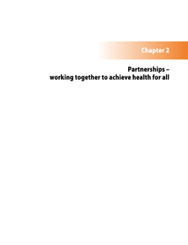 Partnerships – Working Together to Achieve Health for All Chapter 2