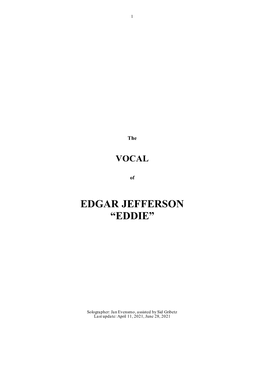 Download the Vocal of Eddie Jefferson