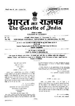 The Gazette of India