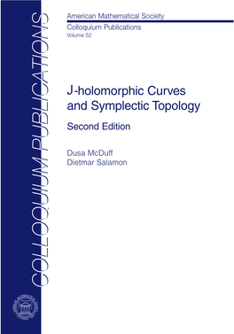 J-Holomorphic Curves and Symplectic Topology Second Edition