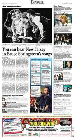 You Can Hear New Jersey in Bruce Springsteen's Songs