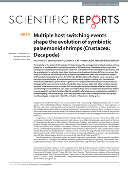 Multiple Host Switching Events Shape the Evolution of Symbiotic