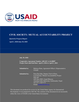 Civil Society: Mutual Accountability Project