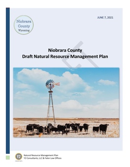 Niobrara County Draft Natural Resource Management Plan