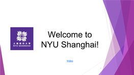 NYU Shanghai!