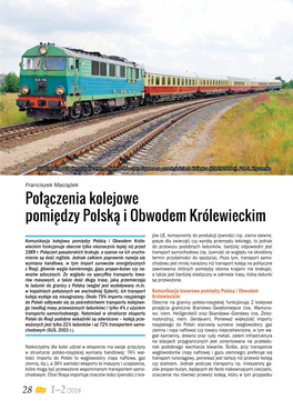 Połączenia Kolejowe Pomiędzy Polską I Obwodem Królewieckim