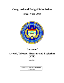 Bureau of Alcohol, Tobacco, Firearms and Explosives (ATF) May 2017