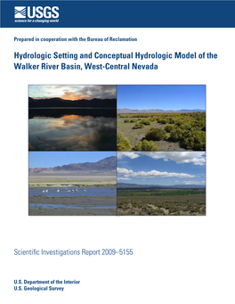 Hydrologic Setting and Conceptual Hydrologic Model of the Walker River Basin, West-Central Nevada