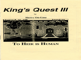 King's Quest III By