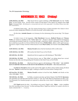 NOVEMBER 22, 1963 (Friday)