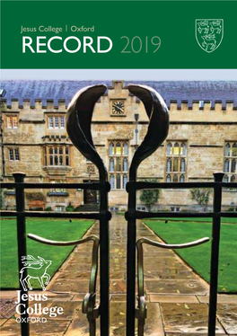 The Jesus College Record 2019