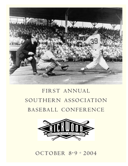 First Annual Southern Association Baseball Conference