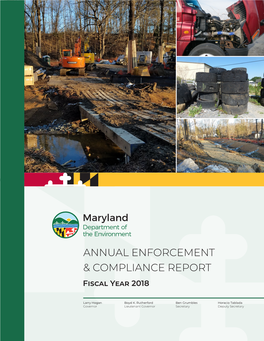 Annual Enforcement & Compliance Report