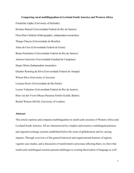 Comparing Multilingualism SA-WA FINAL2 FL