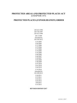 Protected Areas and Protected Places O 1.Fm