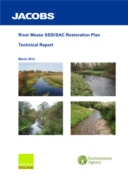 River Mease SSSI/SAC Restoration Plan: Technical Report