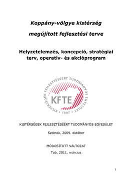 Koppány-Völgye Kistérség Megújított Fejlesztési Terve